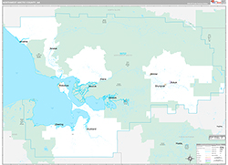 Northwest ArcticBorough (County), AK Wall Map Premium Style 2026